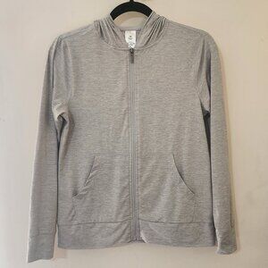 Member’s Mark Women’s XS Gray Favorite Soft Full Zip Long Sleeve Hooded Jacket